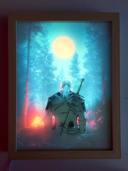 Wiedźmin Obraz LED